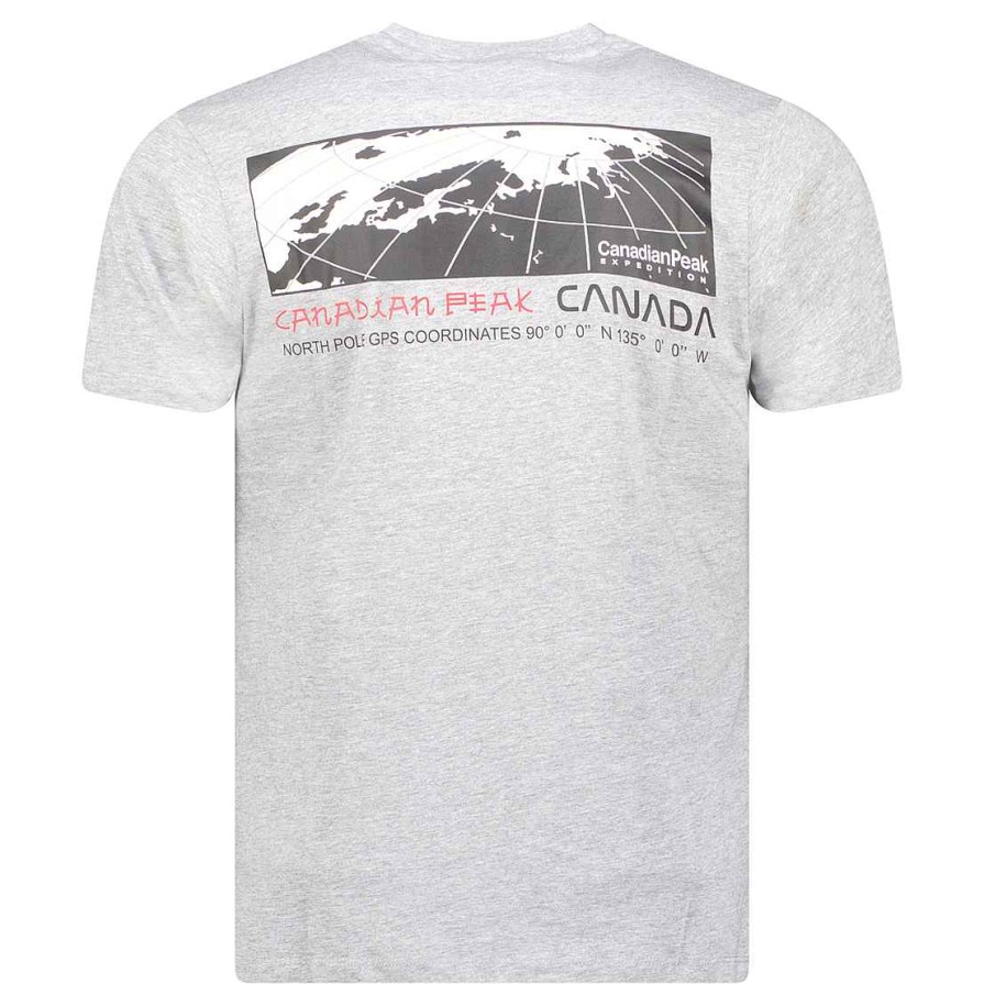 Herren Canadian Peak T-Shirt | Jholmeak Bgrey Rm Herren 249