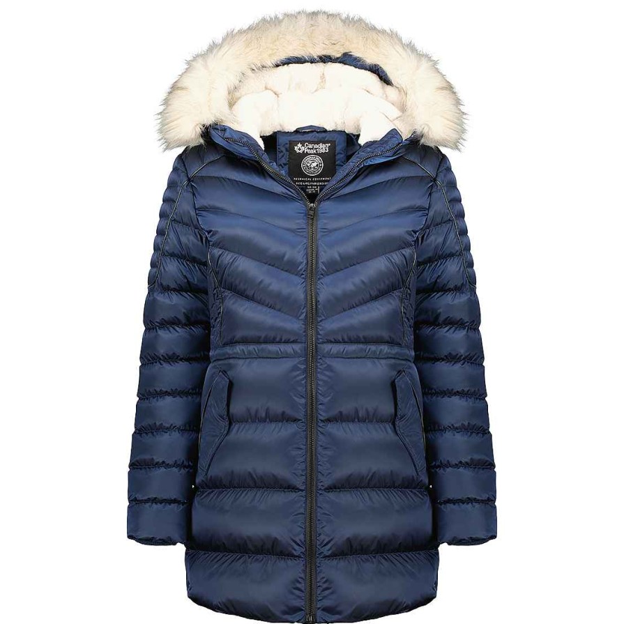 Damen Canadian Peak Parka | Destineak Navy Lady 070