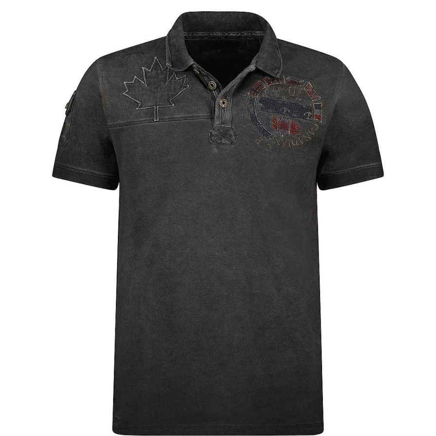 Herren Canadian Peak Polo | Kinflateak Black Rm Herren 254