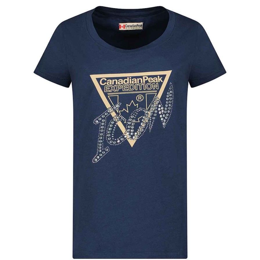 Damen Canadian Peak T-Shirt | Jalimeak Navy Rm Lady 249