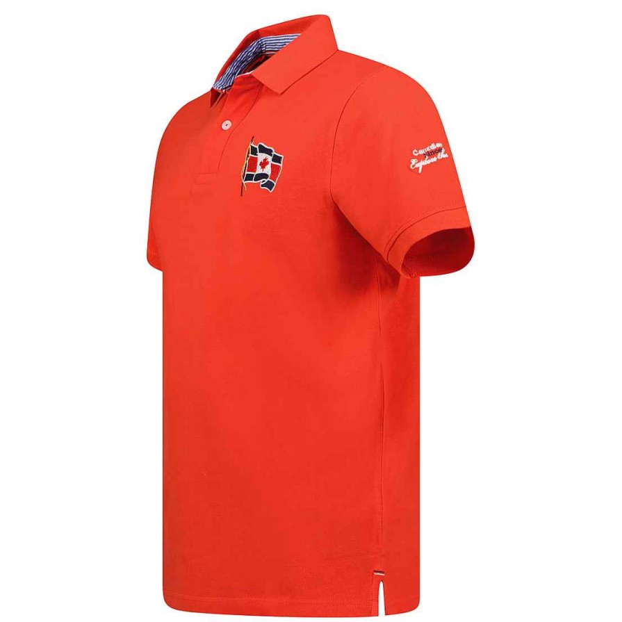 Herren Canadian Peak Polo | Krooseak Red Herren 235