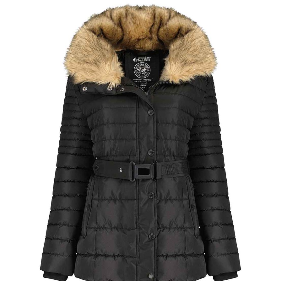 Damen Canadian Peak Parka | Belleneak Black Lady 001 Bs