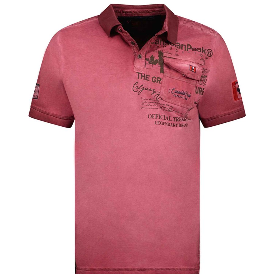 Herren Canadian Peak Polo | Keoneak Burgund Rm Herren 235