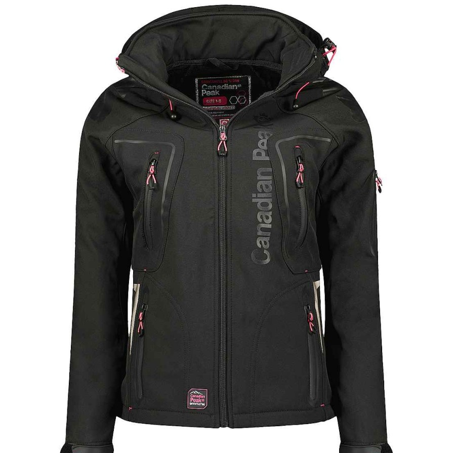 Damen Canadian Peak Soft Shell | Tatiana Bs3 Cp Black Lady 056