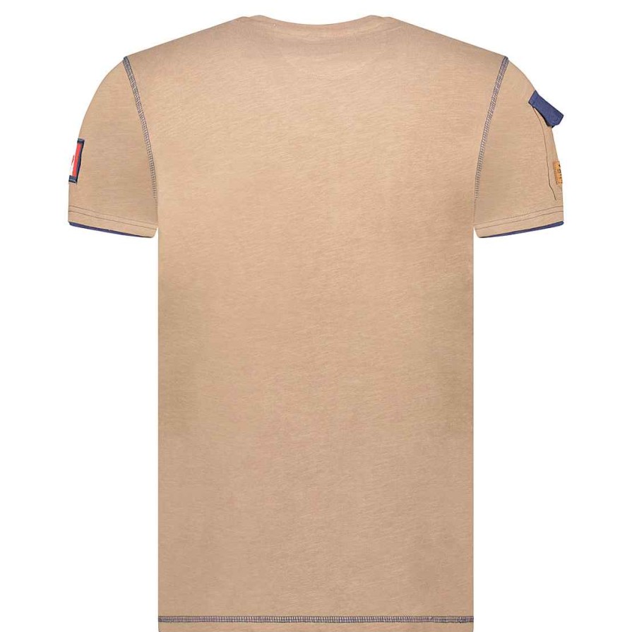 Herren Canadian Peak T-Shirt | Jipeak Taupe Men Cp Rm Men 235