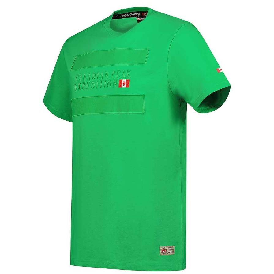 Herren Canadian Peak T-Shirt | Jimonseak Kelly Green Rm Herren 235