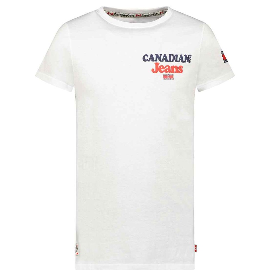 Herren Canadian Peak T-Shirt | Joupeak White Rm Herren 235