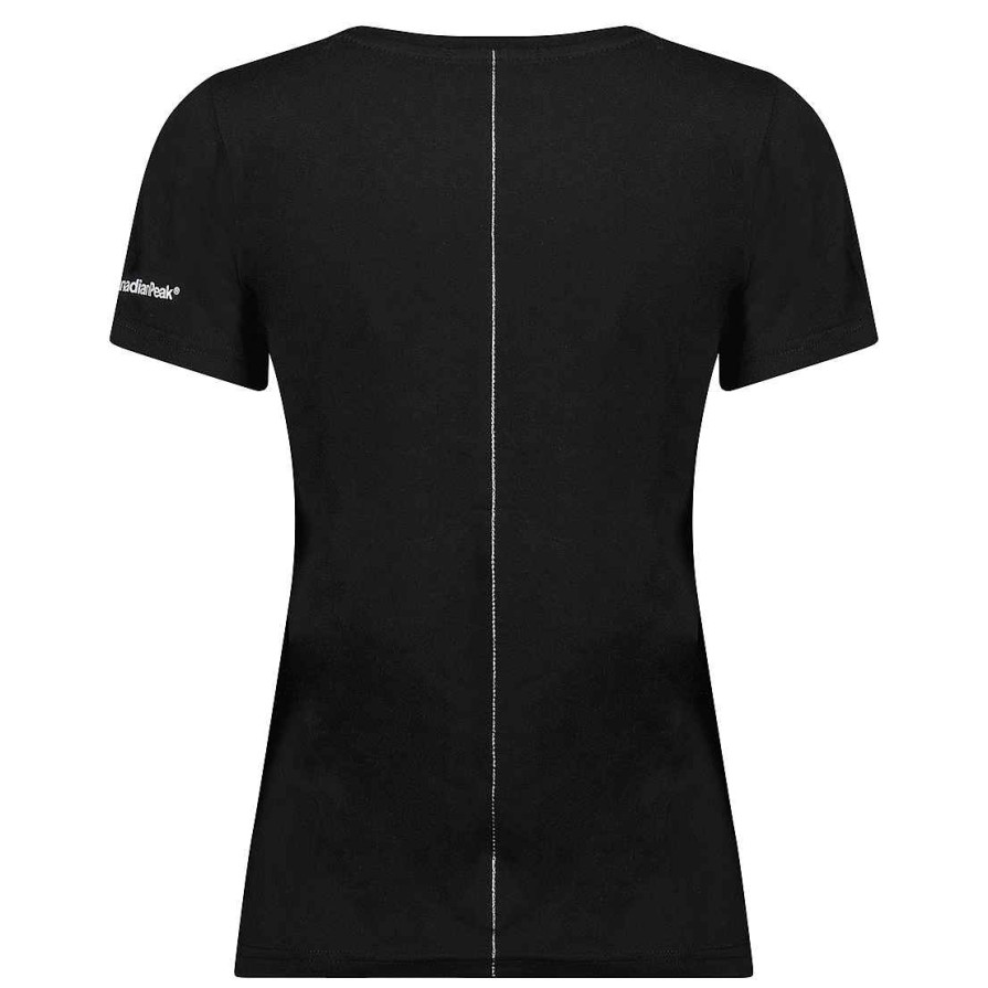 Damen Canadian Peak T-Shirt | Jwildeak Black Rm Lady 204