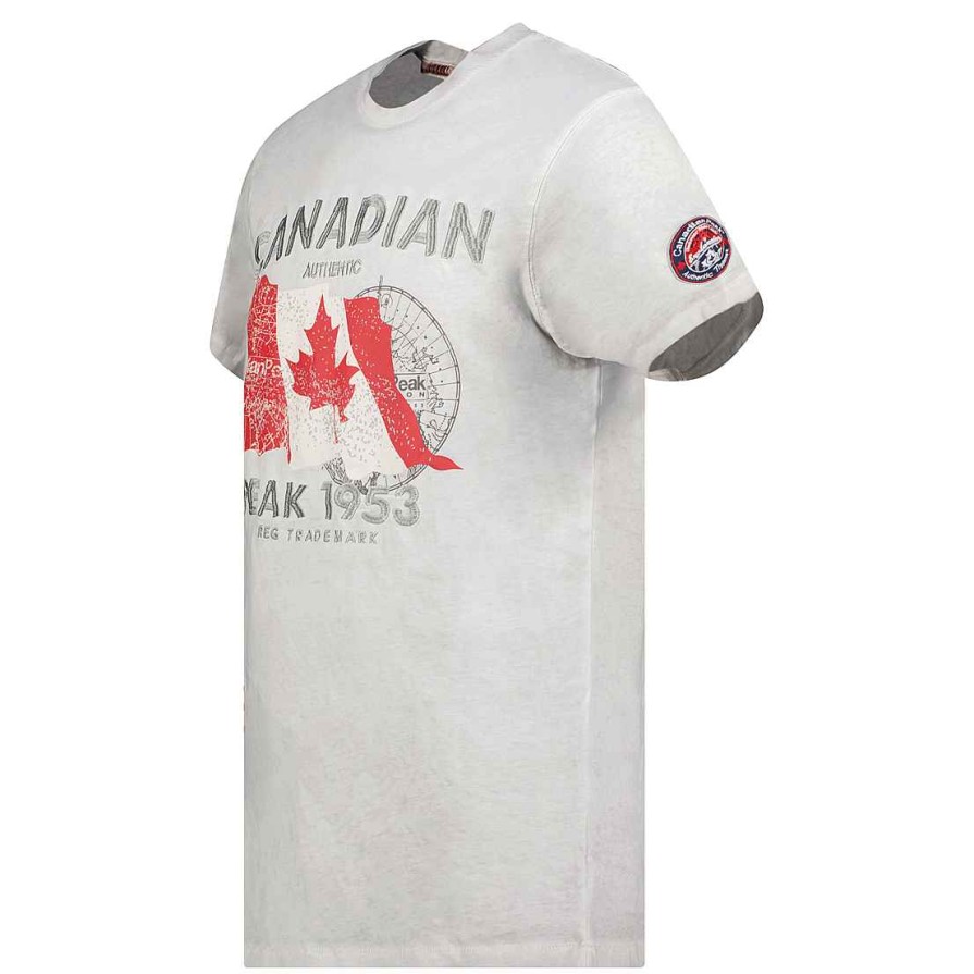 Herren Canadian Peak T-Shirt | Japoreak Lgrey Rm Herren 249