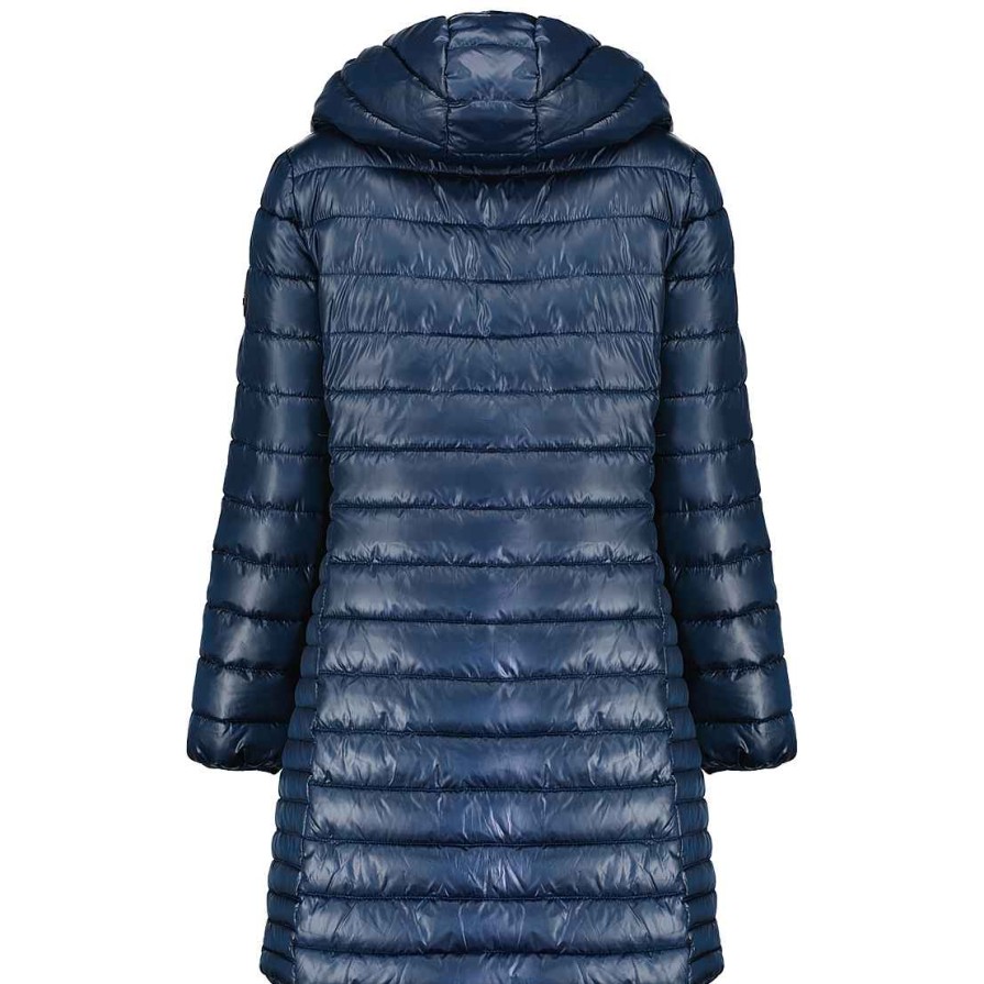 Madchen Canadian Peak Jacke | Colombiana Long Hood Navy Girl 096