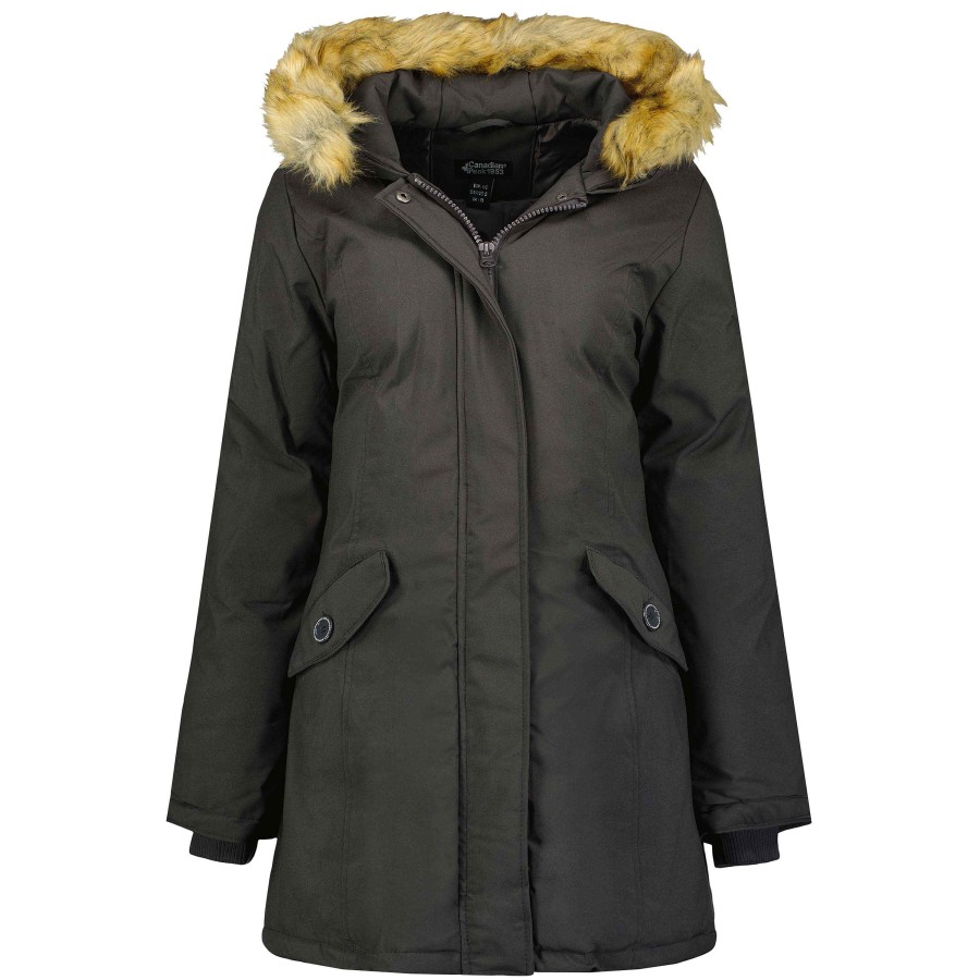 Damen Canadian Peak Parka | Dinastipeak D-Grey Rm Bs2 Lady 001