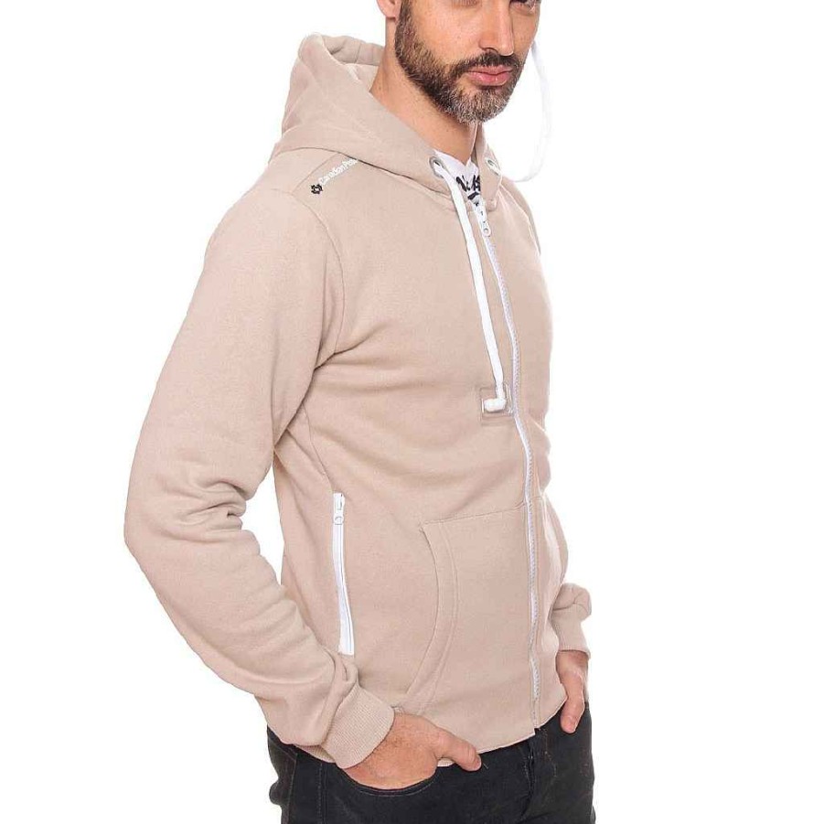 Herren Canadian Peak Schweis | Fantasio Herren Beige 100 Mit Kopfhorer