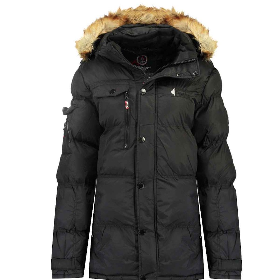 Madchen Canadian Peak Parka | Bukka Navy Girl 001