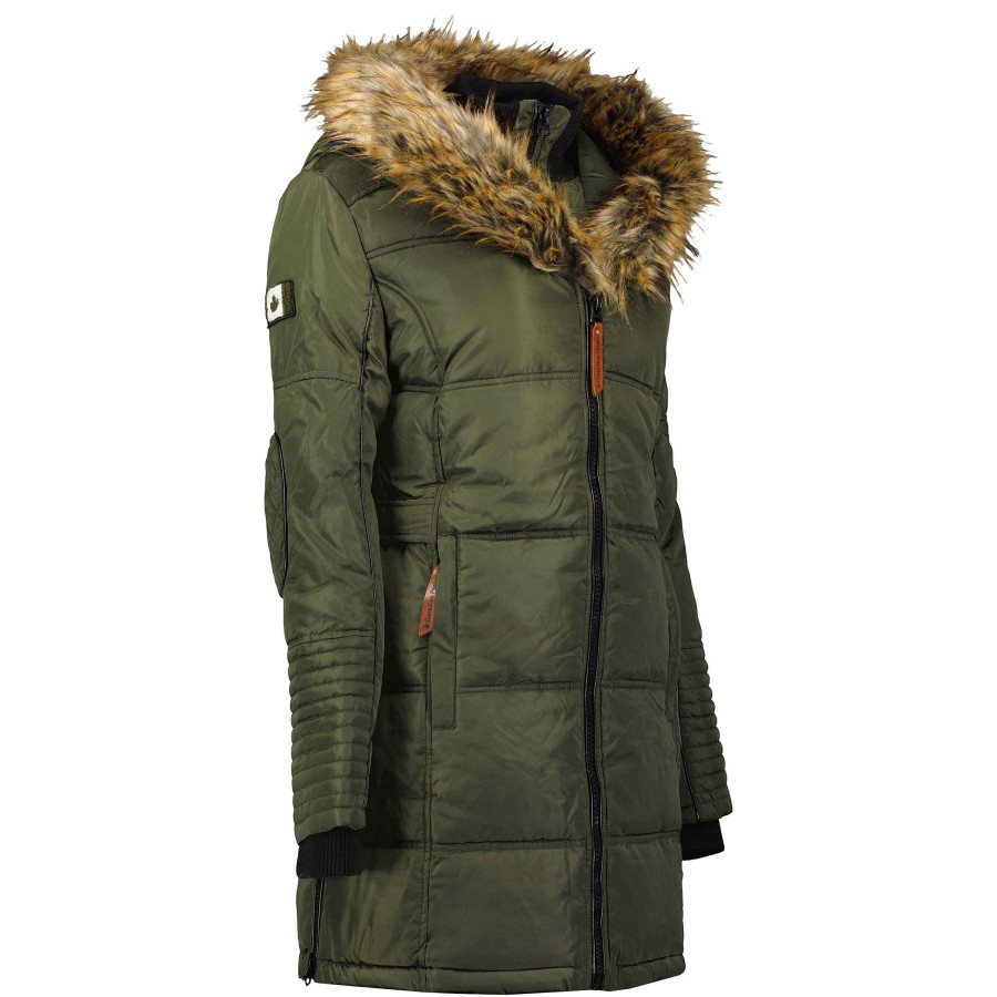 Damen Canadian Peak Parka | Schonheit Khaki Lady 078