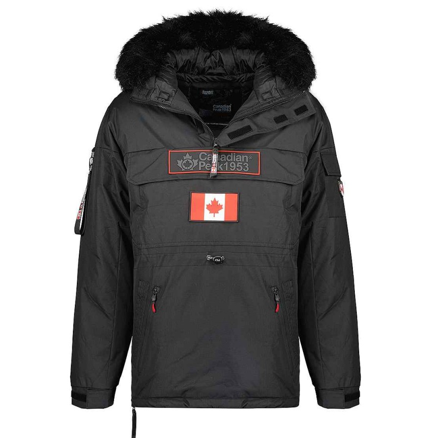 Herren Canadian Peak Parka | Bruneak Rm Schwarz Herren 054