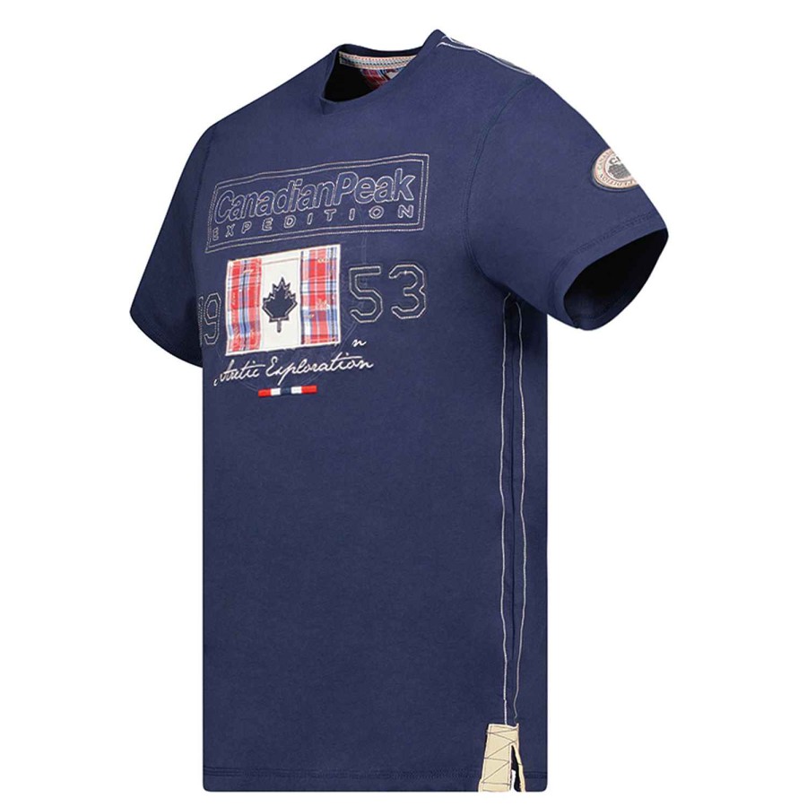 Herren Canadian Peak T-Shirt | Jolympieak Navy Rm Herren 235