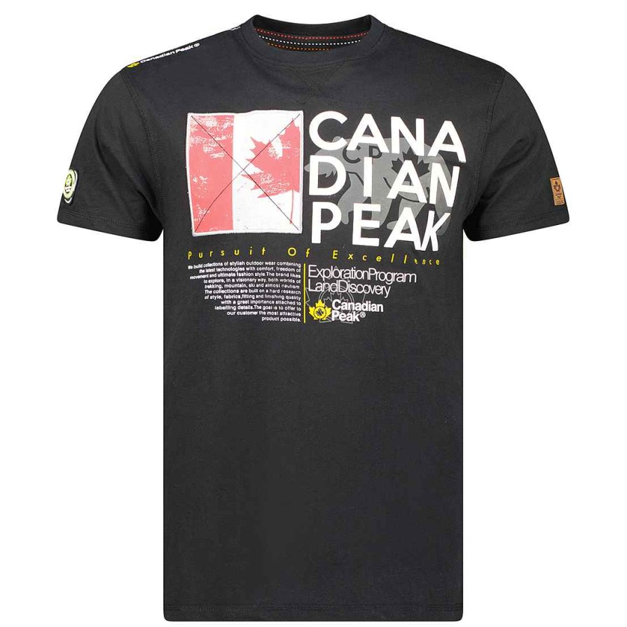 Herren Canadian Peak T-Shirt | Jiltord Black Cp Rm Herren 235