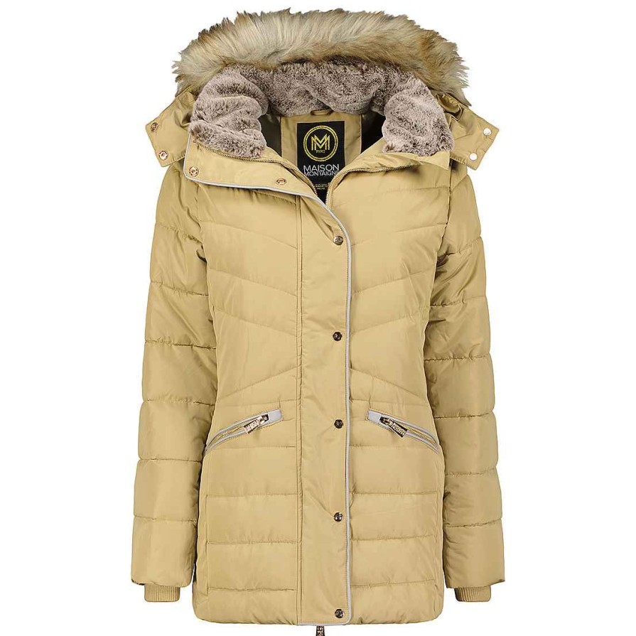 Damen Canadian Peak Parka | Ajumai Lady Beige Rm 054