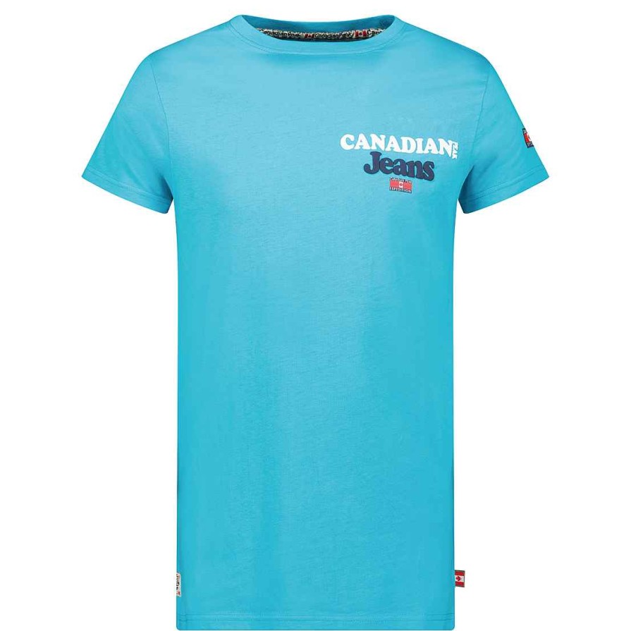 Herren Canadian Peak T-Shirt | Joupeak Turkis Rm Herren 235