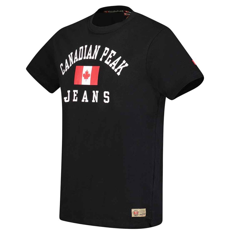 Herren Canadian Peak T-Shirt | Jadseneak Black Rm Herren 249