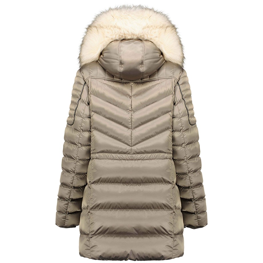 Damen Canadian Peak Parka | Destimai Taupe Rm Lady 070