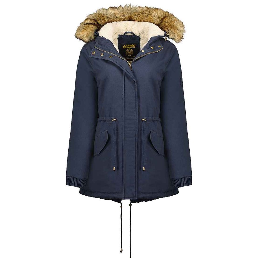 Damen Canadian Peak Parka | Ampurieak Cp Navy Lady 056