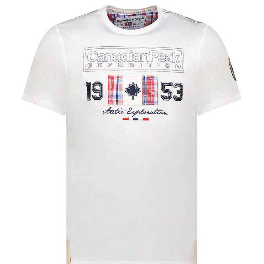 Herren Canadian Peak T-Shirt | Jolympieak White Rm Herren 235