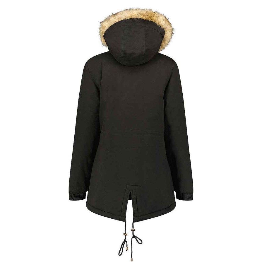 Damen Canadian Peak Parka | Ampumai Black Mt Lady 056