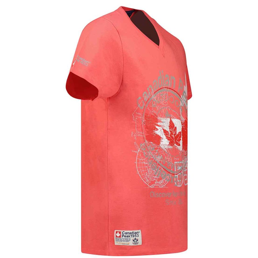 Herren Canadian Peak T-Shirt | Japple Coral Men Cp Rm Men 235