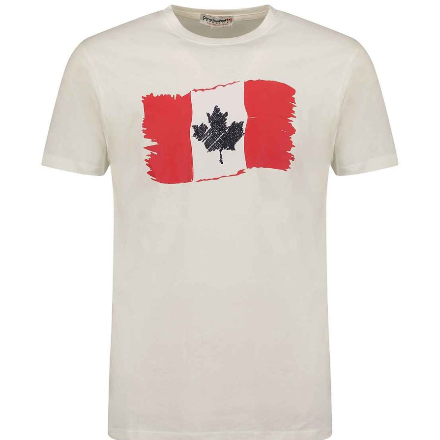 Herren Canadian Peak T-Shirt | Jorenteak White Rm Herren 254