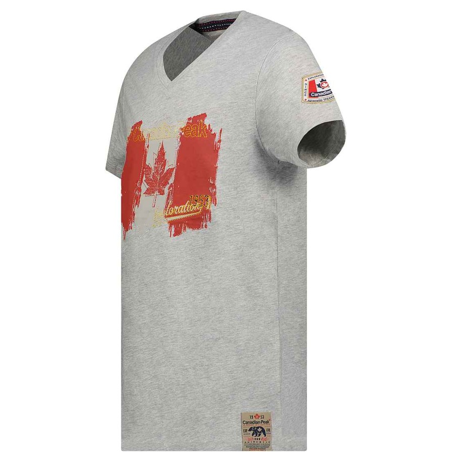 Herren Canadian Peak T-Shirt | Jerable Men B.Grey Cp Rm Men 235