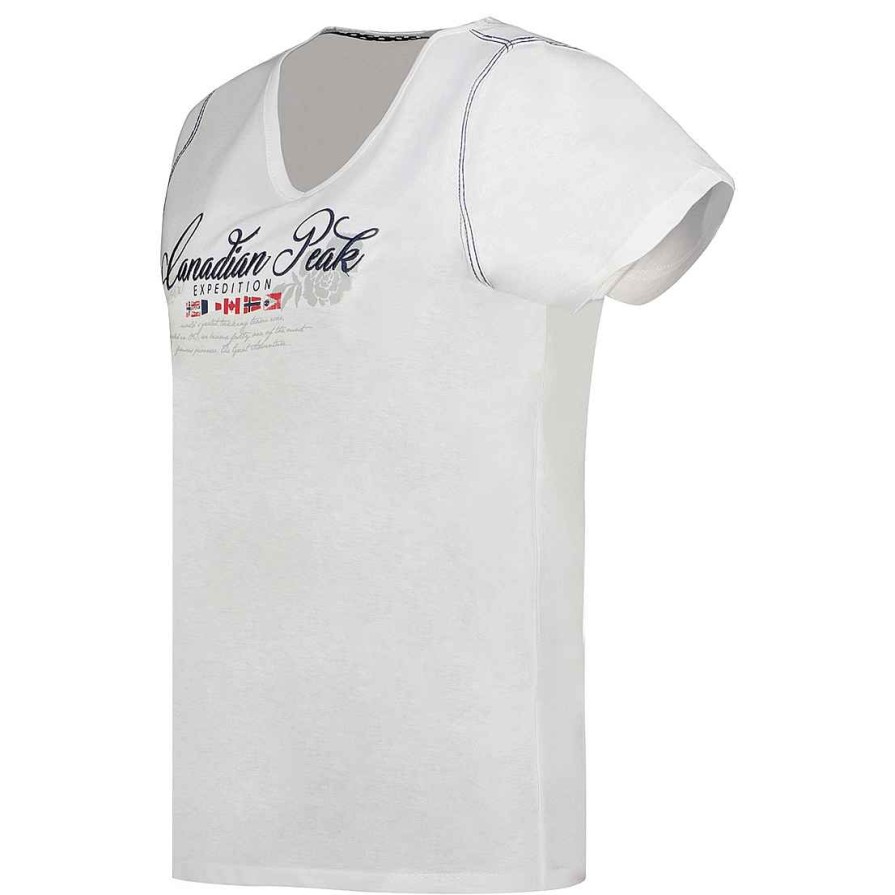 Damen Canadian Peak T-Shirt | Jeanneak White Rm Lady 235