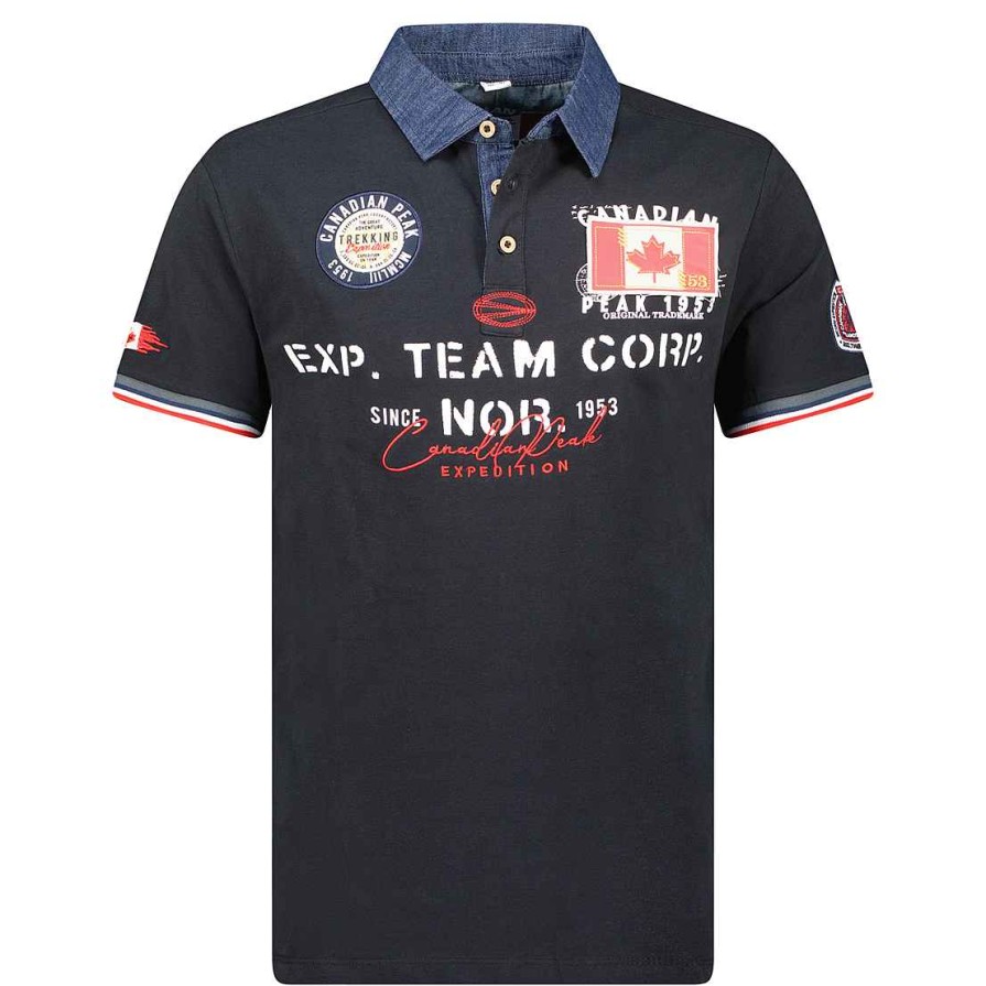 Herren Canadian Peak Polo | Kopteak Black Rm Herren 249