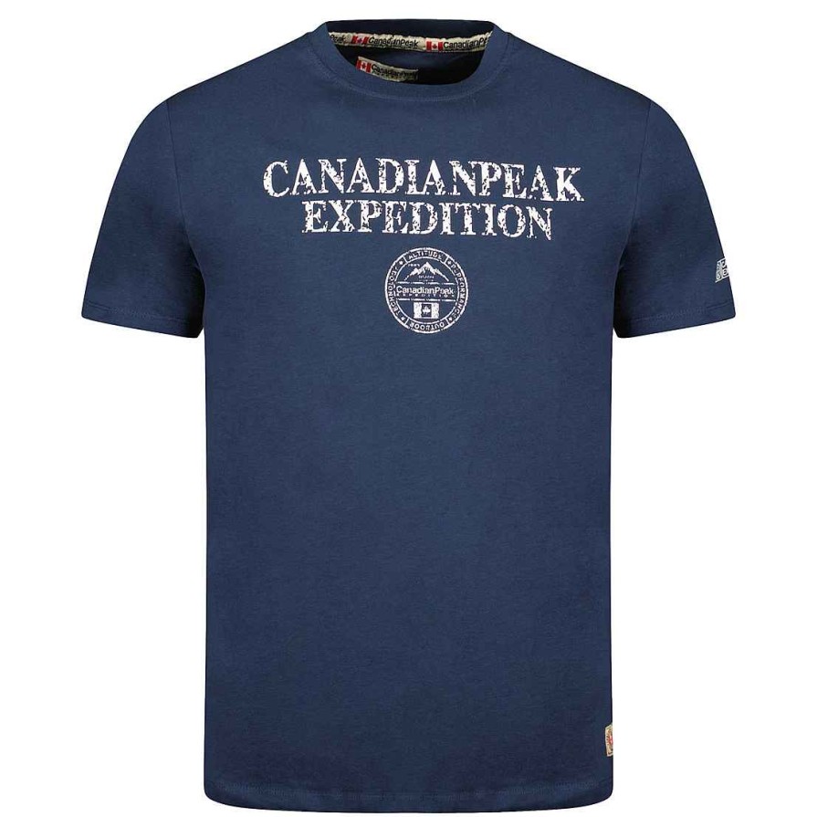 Herren Canadian Peak T-Shirt | Jvickeak Navy Rm Herren 249