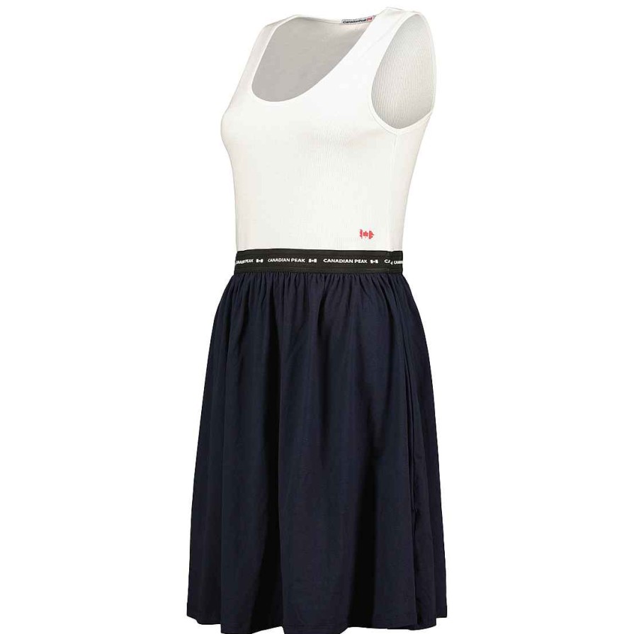 Damen Canadian Peak Kleid | Jodieak White-Navy Rm Lady 254