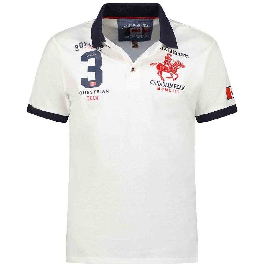 Herren Canadian Peak Polo | Klubeak White Rm Herren 419