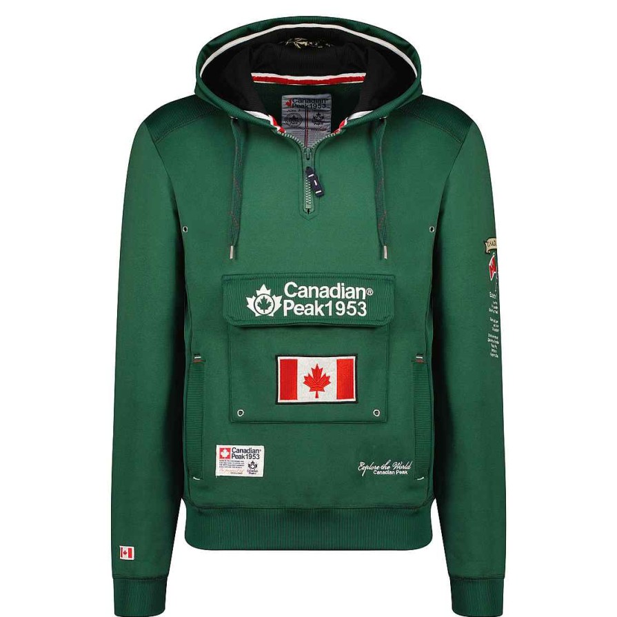 Herren Canadian Peak Schweis | Galapagos Fir Green Cp Men 054 Pop