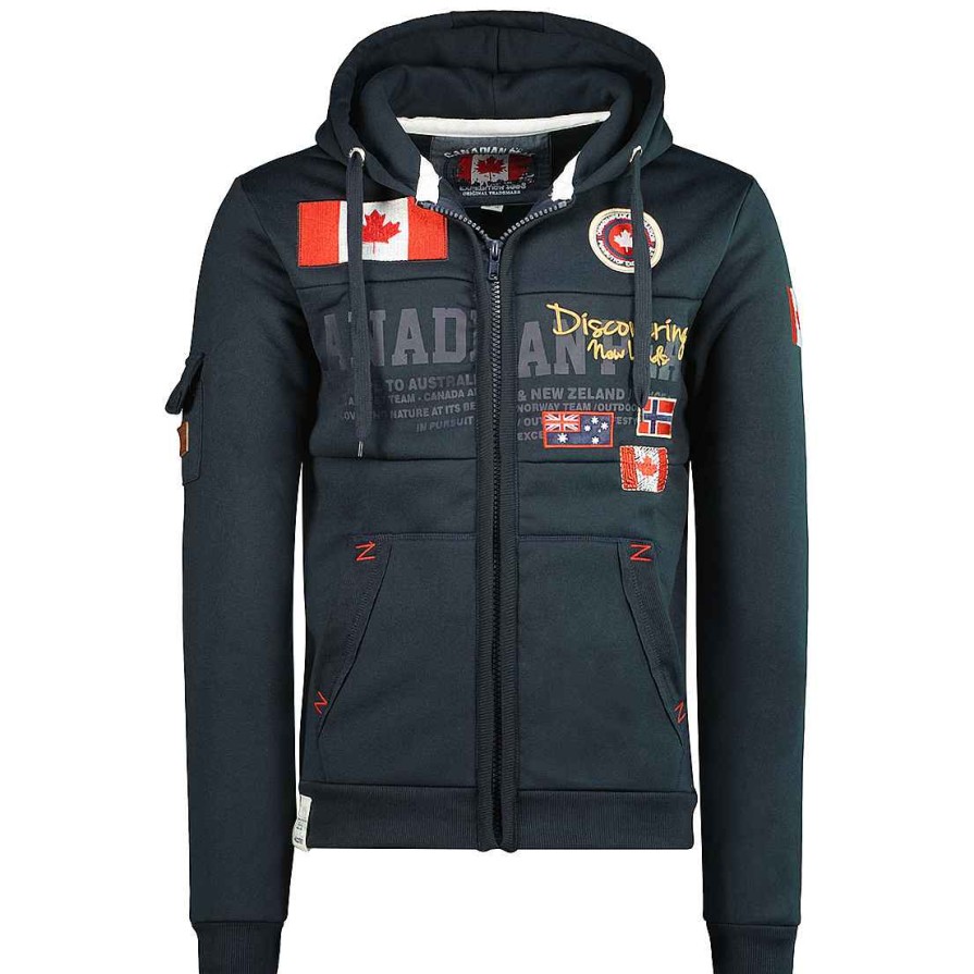 Herren Canadian Peak Schweis | Fipeak Navy Herren 007 Rm