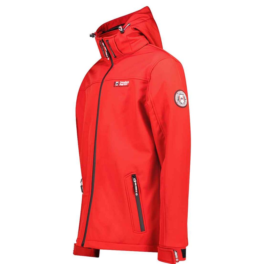 Herren Canadian Peak Soft Shell | Takeneak Red Rm Herren 009