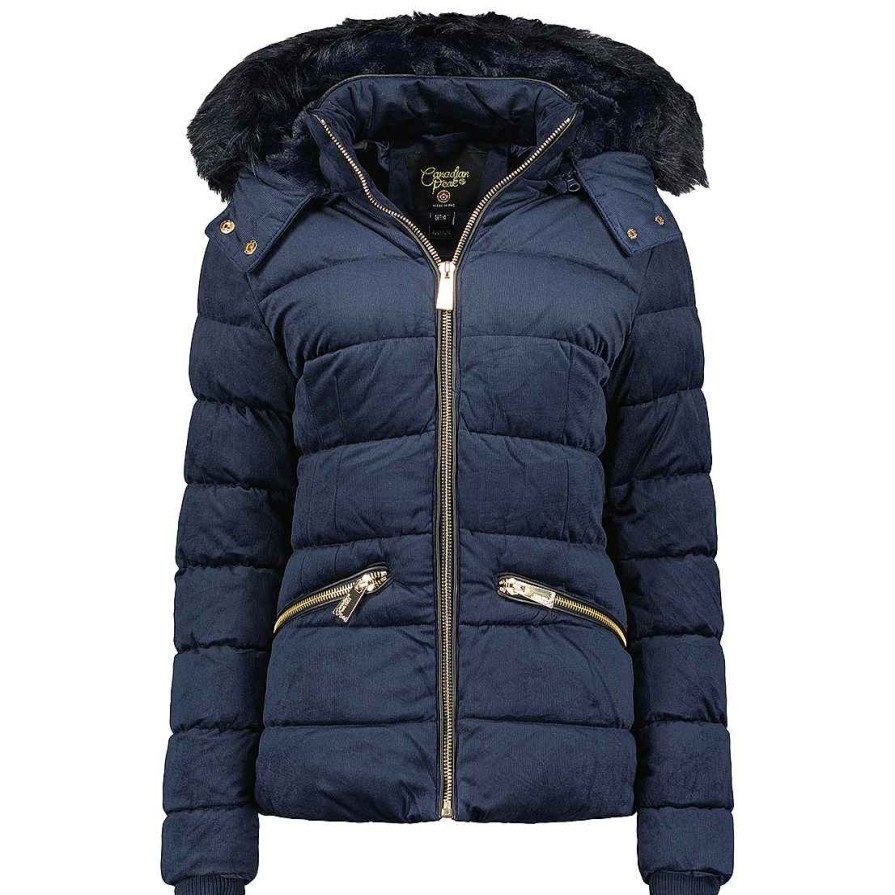 Damen Canadian Peak Parka | Biloveak Short Navy Rm Cp Lady 001