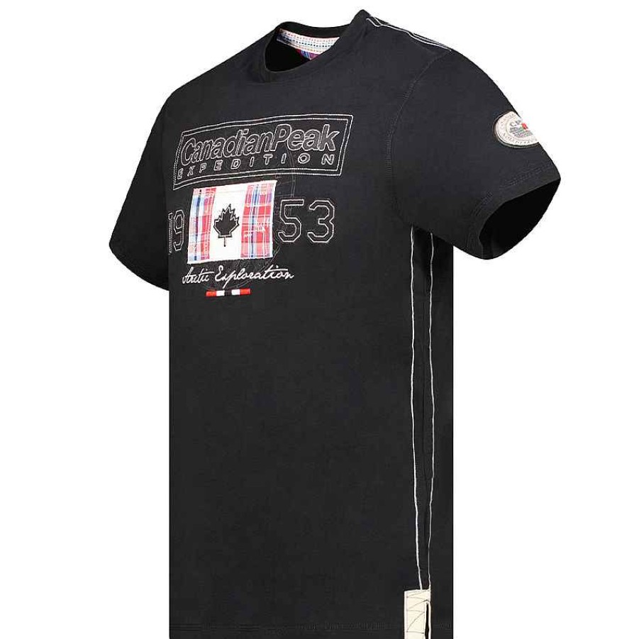 Herren Canadian Peak T-Shirt | Jolympieak Black Rm Herren 235