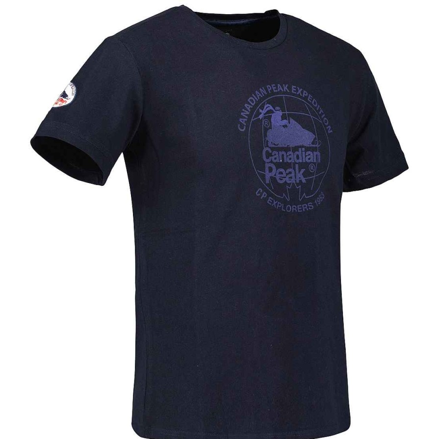 Junge Canadian Peak T-Shirt | Baffeak Boy Navy 100 B64