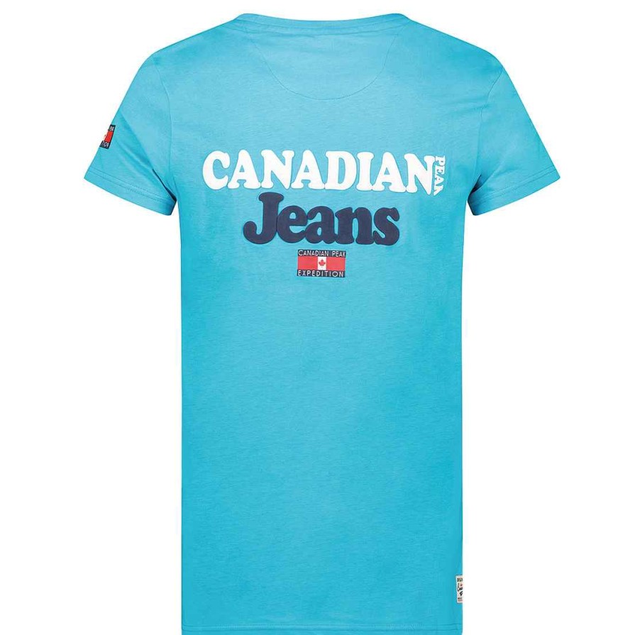 Herren Canadian Peak T-Shirt | Joupeak Turkis Rm Herren 235