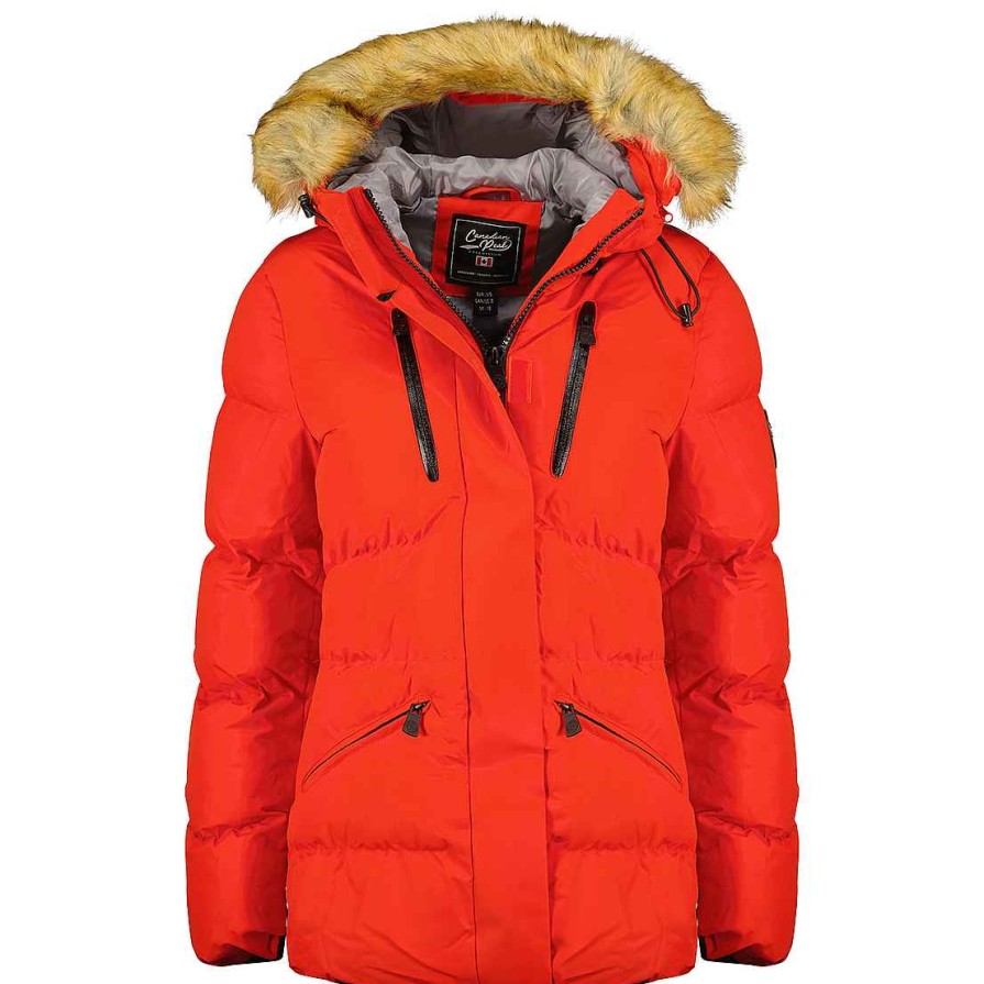 Damen Canadian Peak Parka | Crowneak Red Rm Cp Lady 001