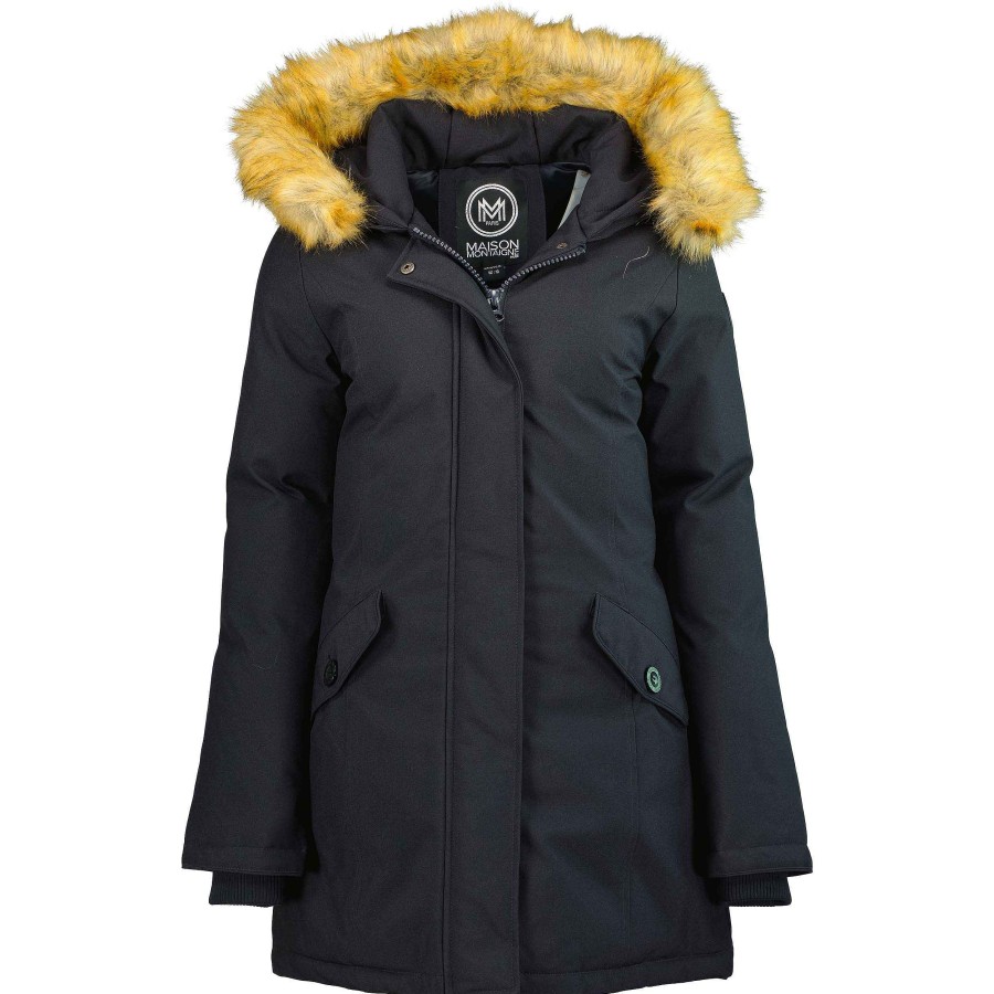 Damen Canadian Peak Parka | Dinamai Black Mt Lady 001