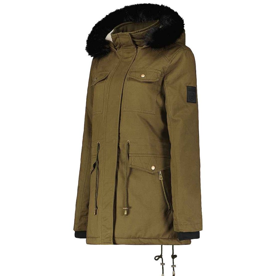 Damen Canadian Peak Parka | Celemai Khaki Mt Lady 056