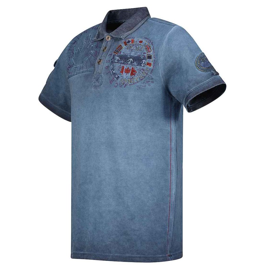 Herren Canadian Peak Polo | Kinflateak Blue Rm Herren 254