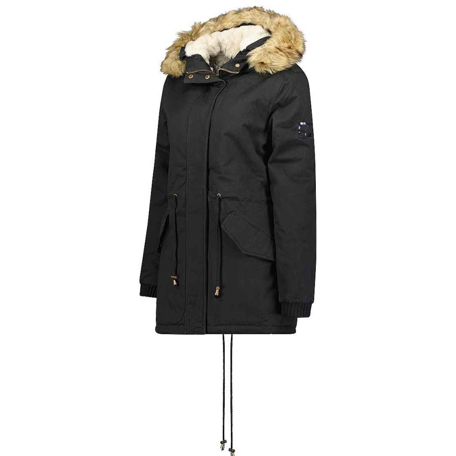 Damen Canadian Peak Parka | Ampurieak Cp Black Lady 056