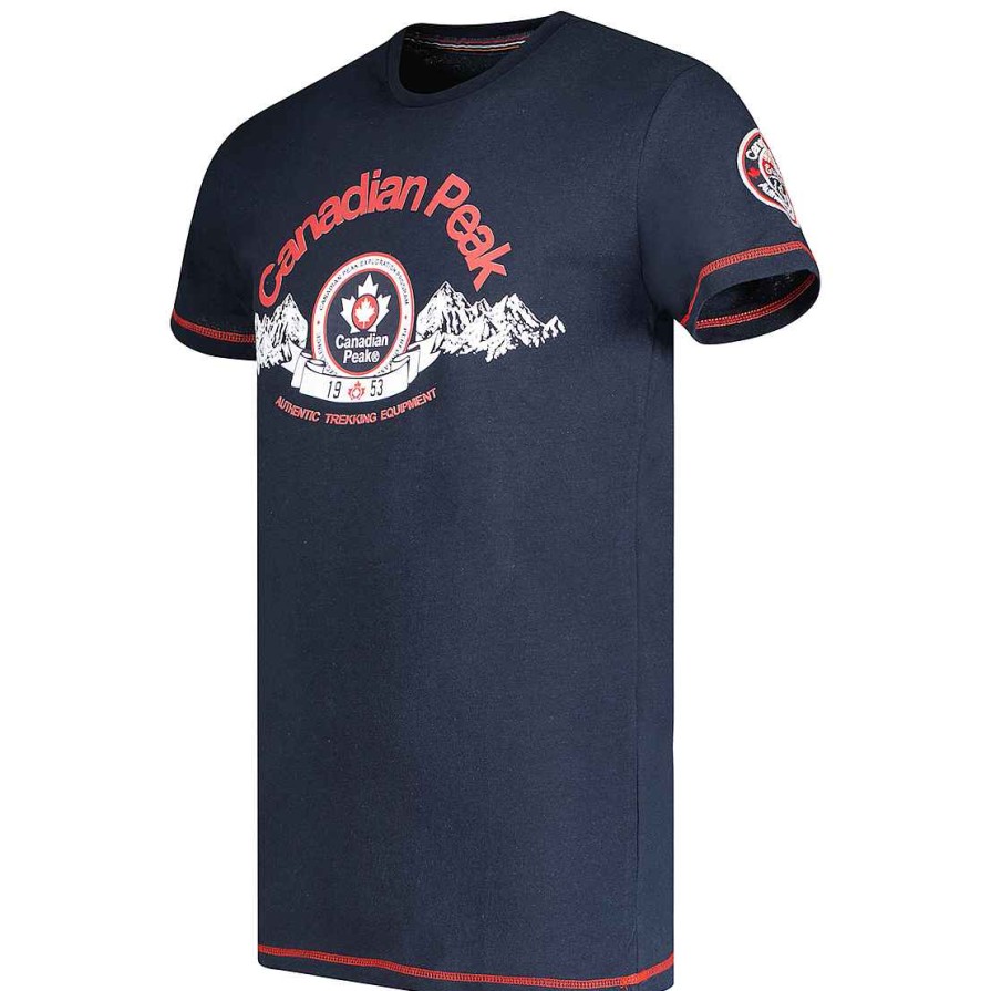 Herren Canadian Peak T-Shirt | Janado Ss Navy Herren Bs Cp100