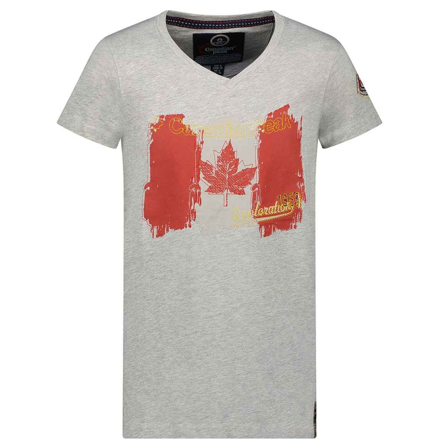 Herren Canadian Peak T-Shirt | Jerable Men B.Grey Cp Rm Men 235